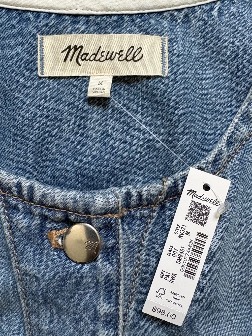 Madewell Denim Vest - Picture 7 of 8